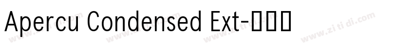 Apercu Condensed Ext字体转换